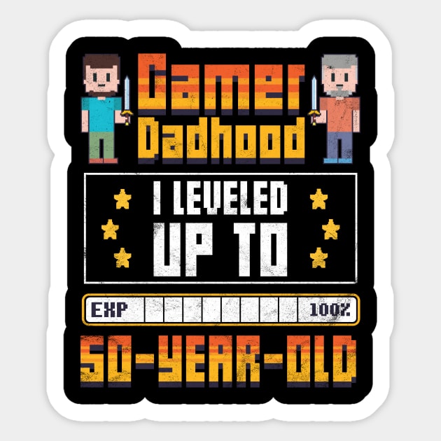 Gamer 50th Birthday Sticker by avshirtnation